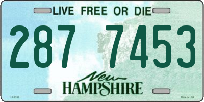 NH license plate 2877453