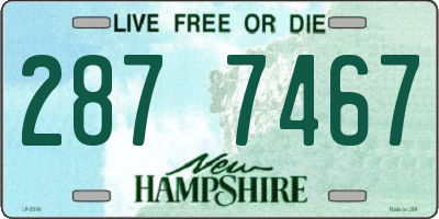 NH license plate 2877467