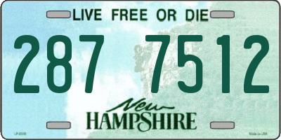 NH license plate 2877512