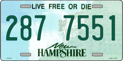 NH license plate 2877551