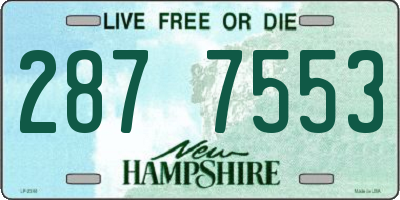 NH license plate 2877553