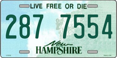 NH license plate 2877554