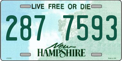 NH license plate 2877593