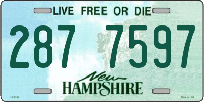 NH license plate 2877597