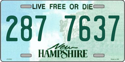 NH license plate 2877637