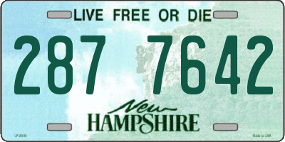 NH license plate 2877642