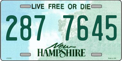 NH license plate 2877645