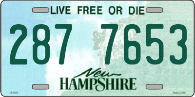 NH license plate 2877653