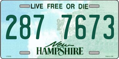 NH license plate 2877673