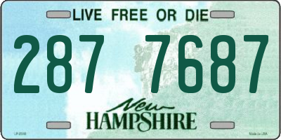 NH license plate 2877687