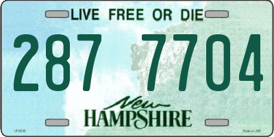 NH license plate 2877704