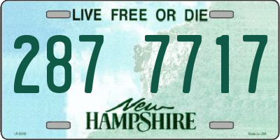 NH license plate 2877717