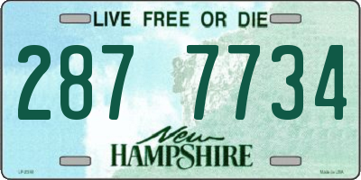 NH license plate 2877734