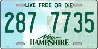 NH license plate 2877735