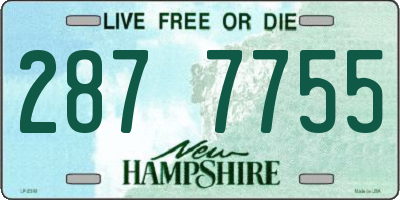 NH license plate 2877755