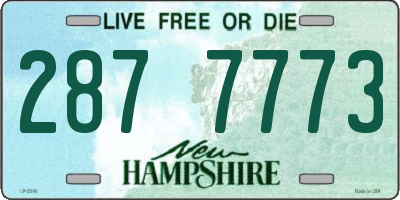 NH license plate 2877773