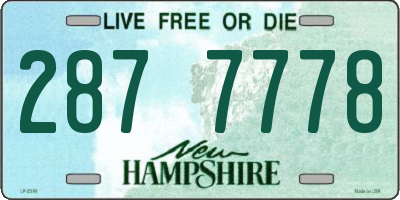 NH license plate 2877778
