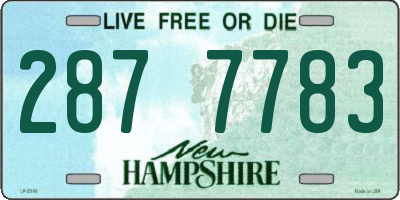 NH license plate 2877783