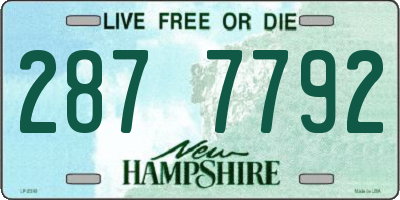 NH license plate 2877792