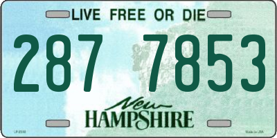 NH license plate 2877853