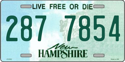 NH license plate 2877854