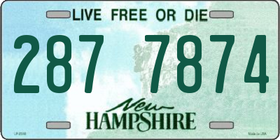NH license plate 2877874