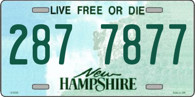 NH license plate 2877877