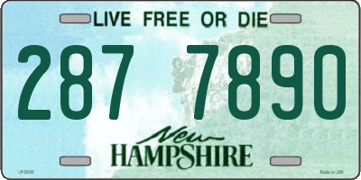 NH license plate 2877890