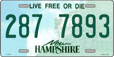 NH license plate 2877893