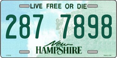 NH license plate 2877898