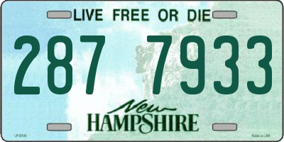 NH license plate 2877933