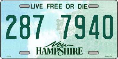 NH license plate 2877940