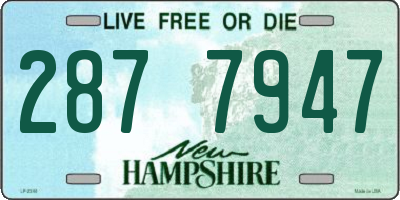 NH license plate 2877947