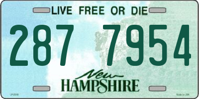 NH license plate 2877954