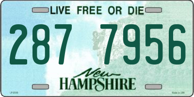 NH license plate 2877956