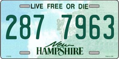 NH license plate 2877963