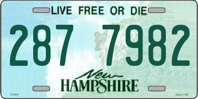 NH license plate 2877982