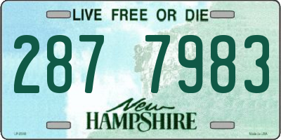NH license plate 2877983
