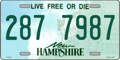NH license plate 2877987
