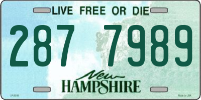 NH license plate 2877989