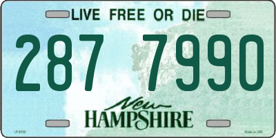 NH license plate 2877990
