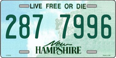 NH license plate 2877996