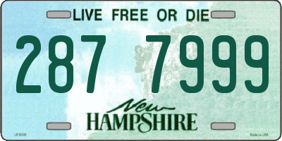 NH license plate 2877999