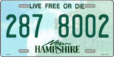 NH license plate 2878002