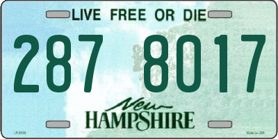 NH license plate 2878017