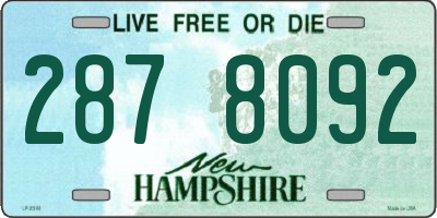 NH license plate 2878092