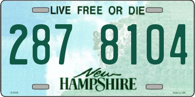 NH license plate 2878104