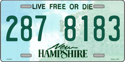 NH license plate 2878183