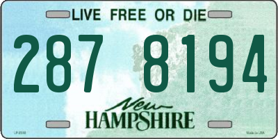 NH license plate 2878194