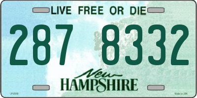NH license plate 2878332